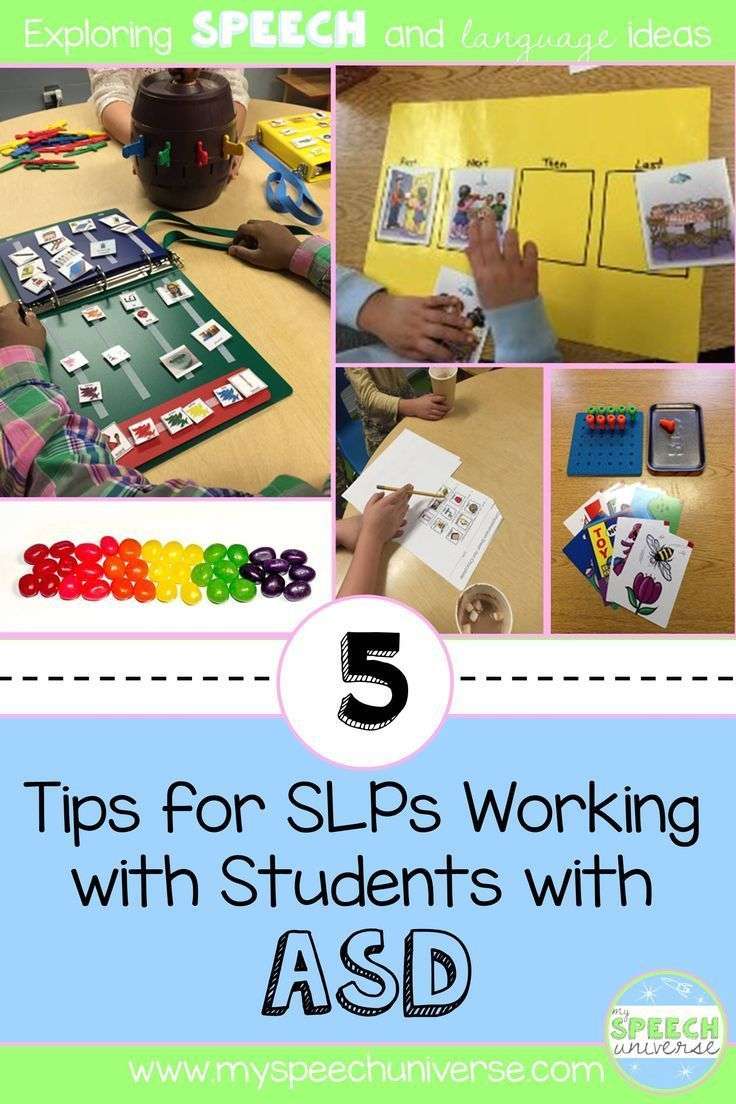 5 tips for SLPs working with students with ASD