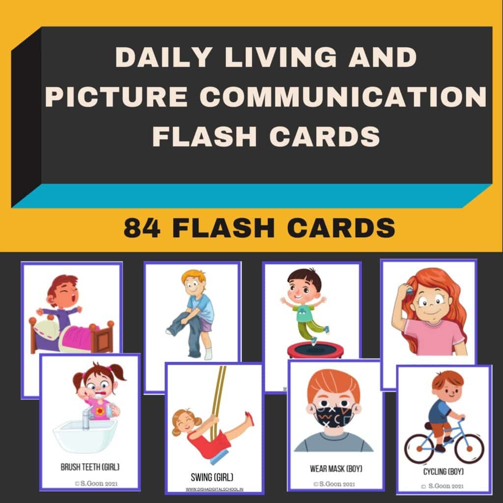 84 Autism Communication Flash Cards