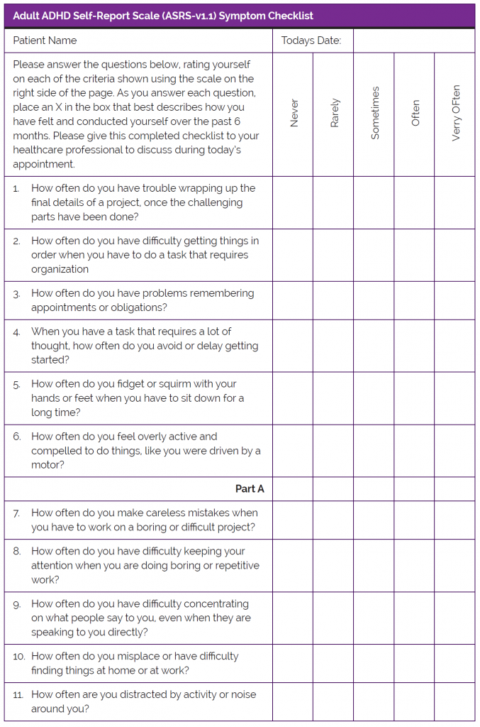 Adhd Self Assessment Test Autismtalkclub Hot Sex Picture