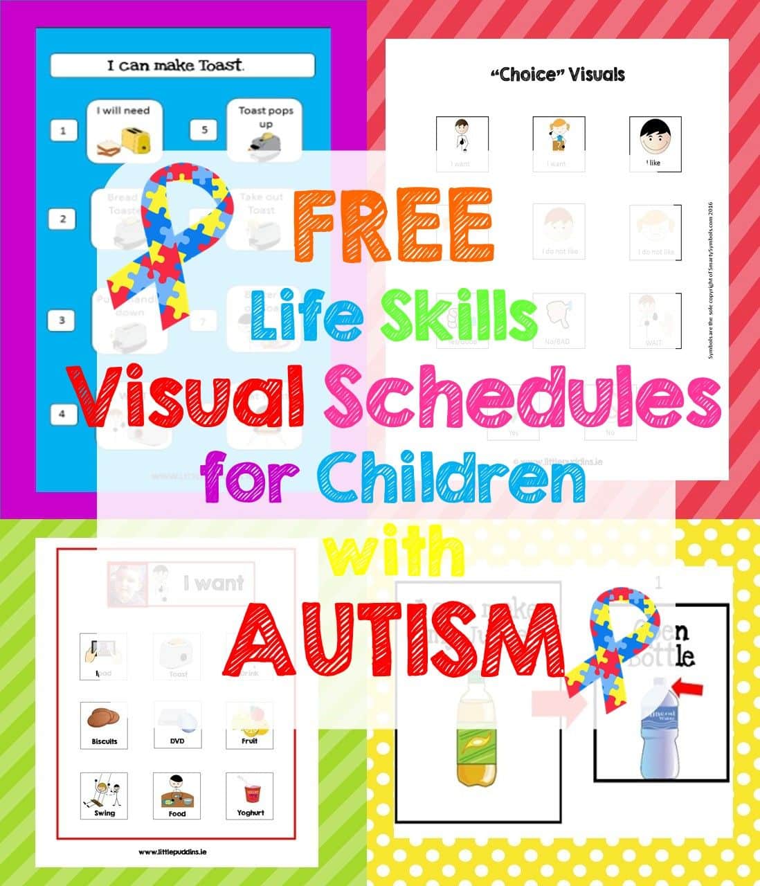 Autism Life Skills Free Visual Schedule Printables