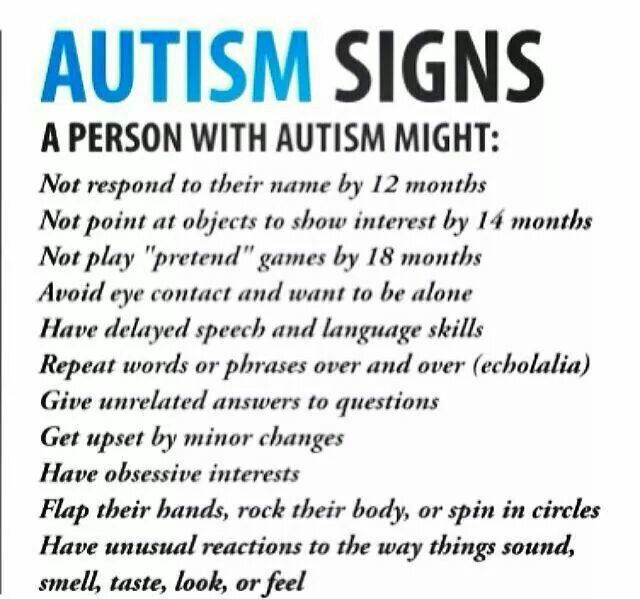 Autism signs