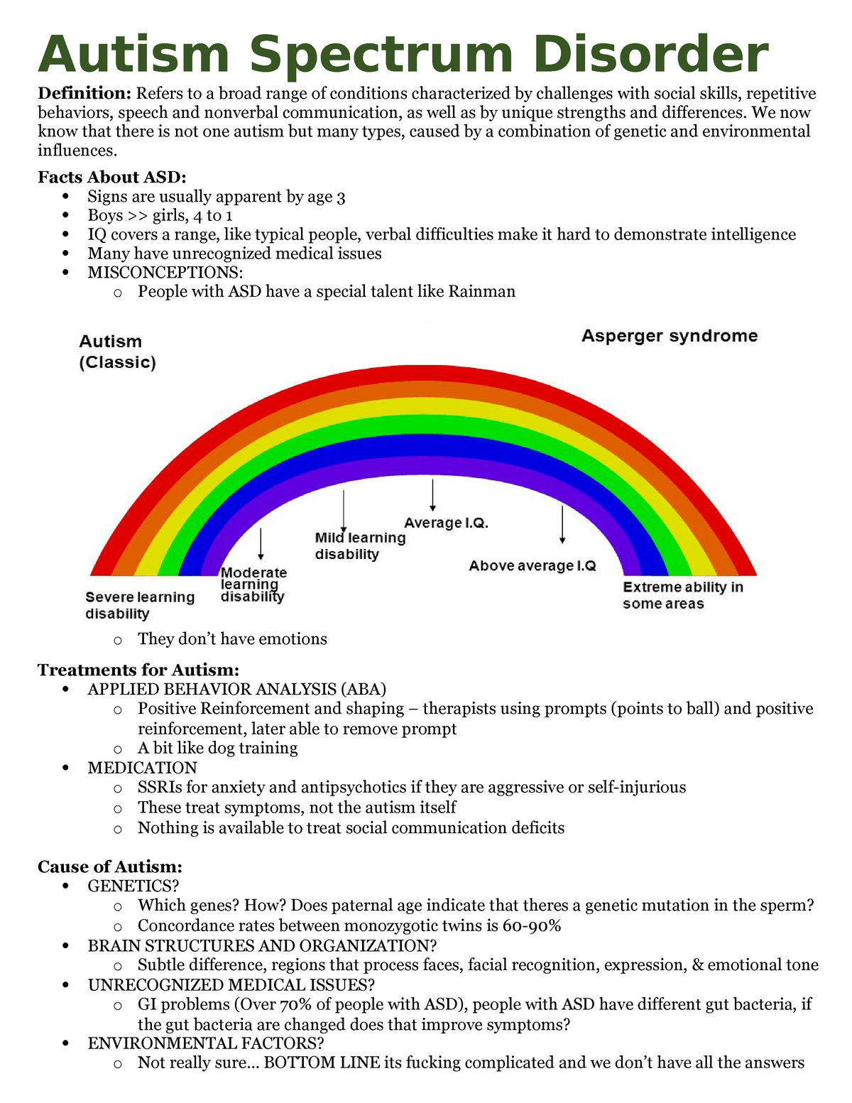 Autism Spectrum Disorder Overview Autism Spectrum Disorder ...