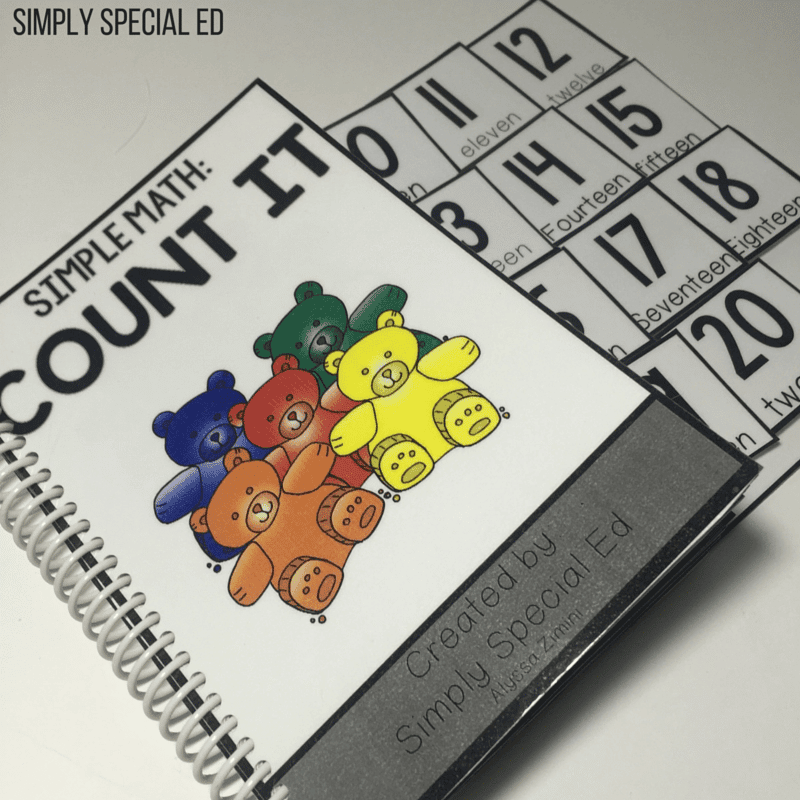 count it simple math book for kids with autism