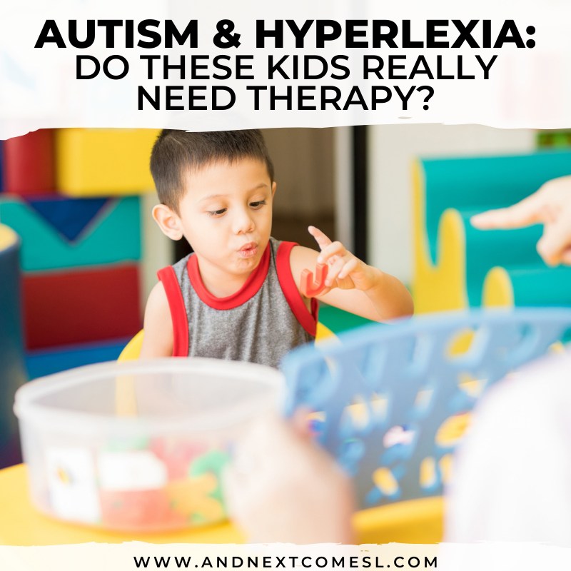 Do Autistic or Hyperlexic Kids Really Need Therapy?