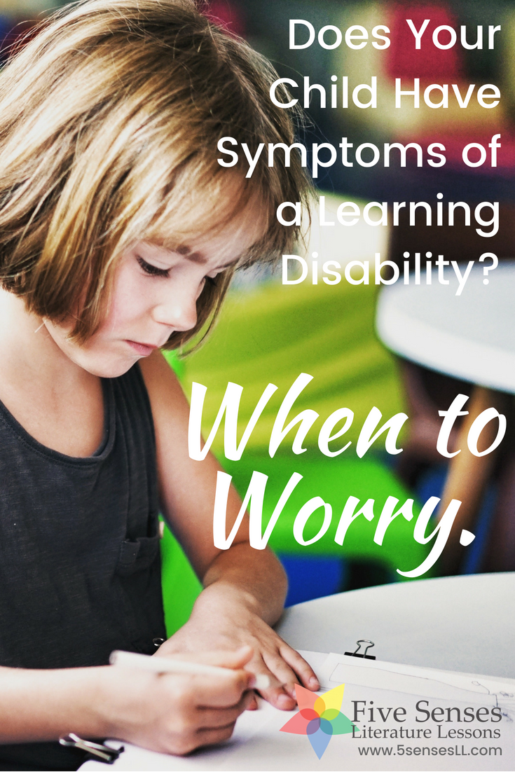 Does your child have symptoms of a learning disability ...