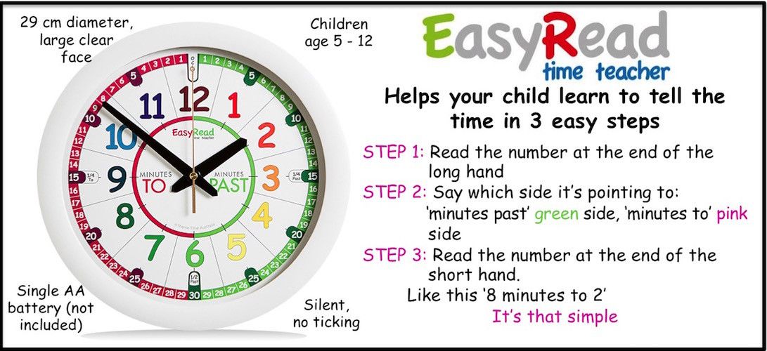 Easyread Time Teacher Kids Clock