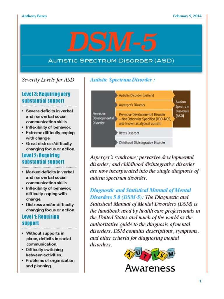 Fact Sheet ASD DSM