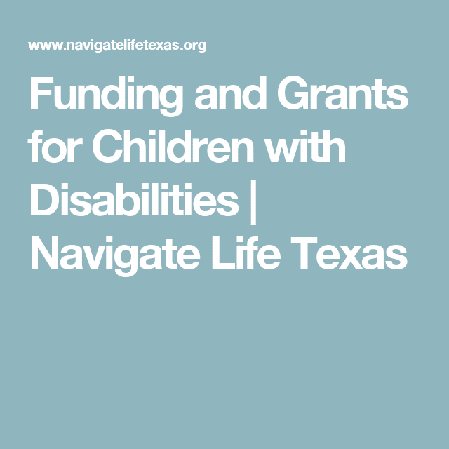 Funding and Grants for Children with Disabilities