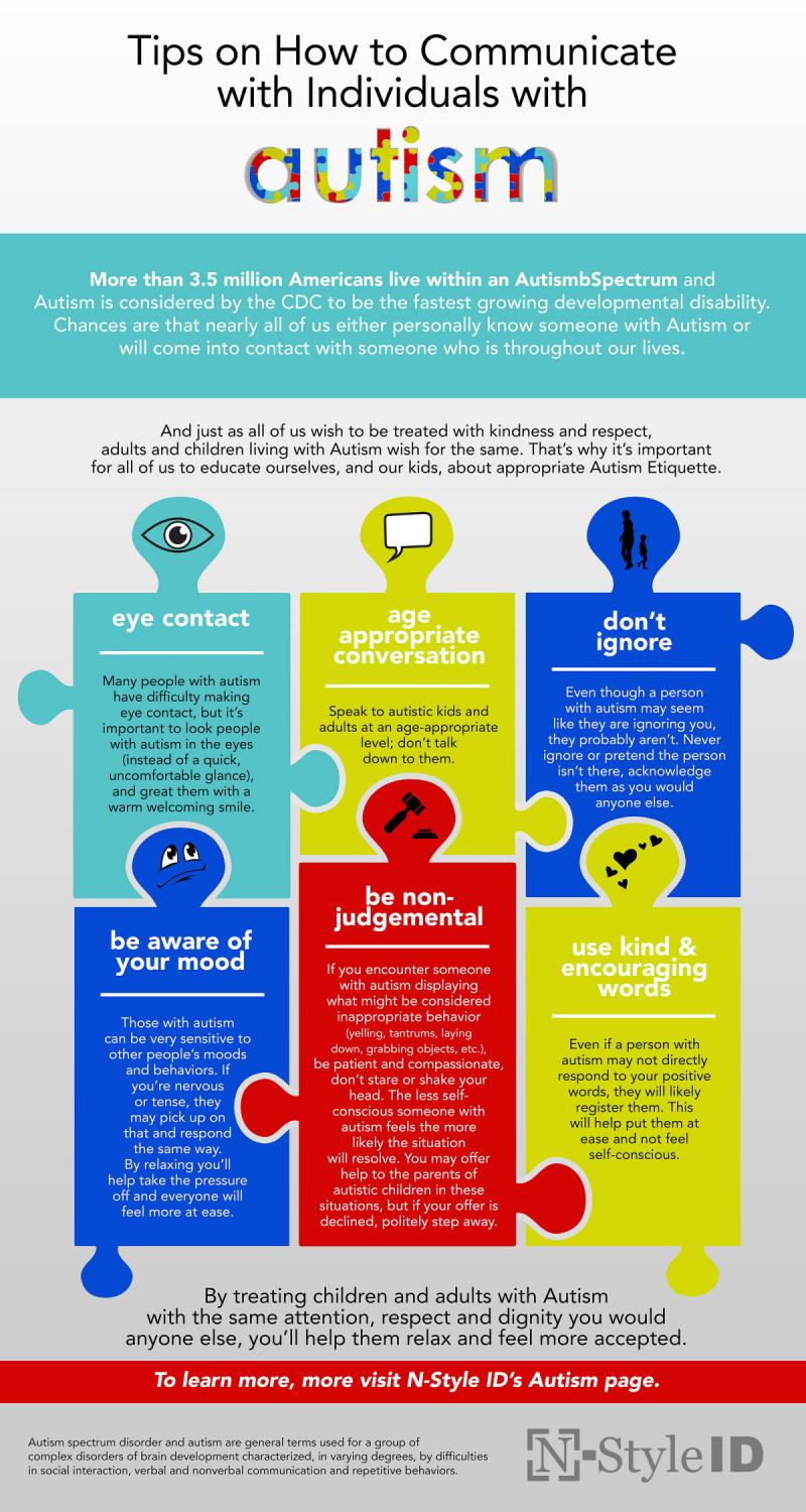 How to Communicate with kids with #Autism #Infographic