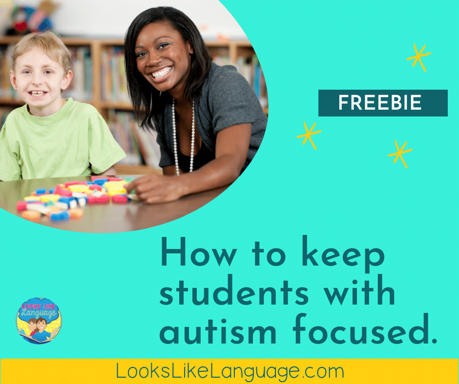How to Keep Students with Autism Focused *FREEBIE*