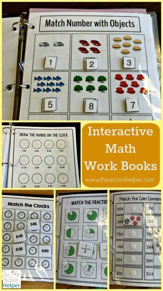 Interactive Math Work Books