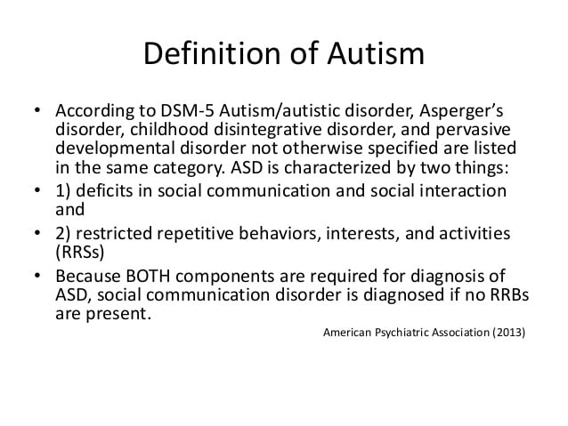 Learning about Autism