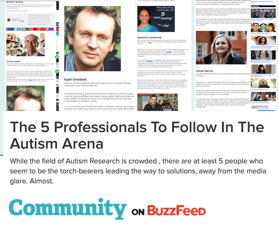 The 5 Professionals To Follow In The Autism Arena : Buzzfeed Autism ...