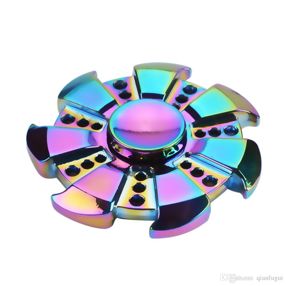 Wheel Shape Fidget Spinner For ADD ADHD Anxiety Autism ...